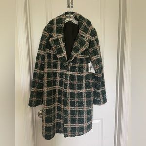 Beyond Yoga Sherpa Plaid Coat